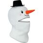 Schneemann M�tze Frosty mit Gesicht Winterm�tze Wei� f�r Kinder