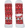 Kuschelsocken mit Weihnachtsmotiv Rot Thermosocken Rentier Rudolf f�r Erwachsene