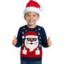 Weihnachtspullover mit Weihnachtsmann Santa f�r Kinder