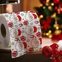 Toilettenpapier 3 Rollen Weihnachten 2lagig mit Weihnachts-Motiv 30m Bad-Deko