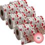 Toilettenpapier 6 Rollen Weihnachten 2lagig mit Weihnachts-Motiv 30m Bad-Deko