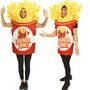 Pommes Kost�m French Fries Box zum Anbei�en Lecker f�r Erwachsene