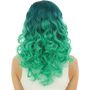 Fee Langhaar Locken-Per�cke T�rkis Gr�n frisierbar & hitzebest�ndig f�r Damen