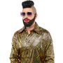 Designer Per�cke Schwarz Hochfrisur Glamour Style mit Bart f�r Herren