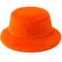 Fischerm�tze Orange Pl�sch-Hut f�r Erwachsene