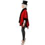 Zirkusdirektor Kost�m Poncho Rot Schwarz mit Pailletten f�r Damen