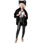 Extravaganter Poncho Schwarz mit Pailletten 20er Jahre Party f�r Damen