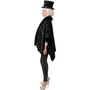 Extravaganter Poncho Schwarz mit Pailletten 20er Jahre Party f�r Damen