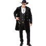 Western Jacke Schwarz Steampunk Gehrock de Luxe mit Futterstoff f�r Herren