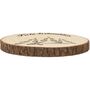 Baumscheibe 24 cm Frohe Weihnachten Tannenwald Tisch-Deko Geschenk