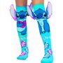 Lustige Stitch Socken mit 3D-Ohren T�rkis Silber f�r Kinder und Erwachsene