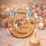 Baumscheibe 30 cm Happy Birthday Wunscherf�ller Geldgeschenk