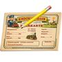 Spielticket Fahrkarte Kindereisenbahn Block 25 Blatt zum Ausf�llen f�r Kinder