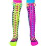 Lustige Socken Neon-Safari 80 & 90er Style Bunt f�r Kinder & Erwachsene