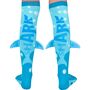 Lustige Socken Hai Henri mit Taucherbrille & 3D-Flosse f�r Kinder & Erwachsene