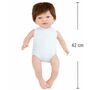 Puppe Mila 42 cm beweglich mit Soft-Body, Schnuller & Schildkr�ten-Rucksack