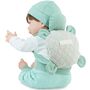 Puppe Mila 42 cm beweglich mit Soft-Body, Schnuller & Schildkr�ten-Rucksack