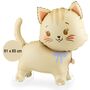 Katze Folienballon Kitty 61 x 65 cm Luftballon auf R�dern Geburtstag Party-Deko
