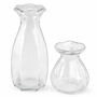 Glasvasen Set Corolle 2er - Mini & gro�e Blumenvase Tisch-Deko