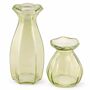 Glasvasen Set Corolle 2er - Mini & gro�e Blumenvase Tisch-Deko