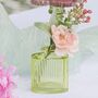 Mini Glasvasen-Set 3er Rosa gr�n Klar Tisch-Deko Hochzeit Geburtstag