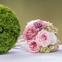 K�nstlicher Blumenstrau� Fairy Pond Rosa Gr�n Lila 32 cm Hochzeitsdeko
