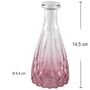 Glasvase Alexandrin Blumenvase 14,5 cm Deko-Vase mit Farbverlauf Rosa
