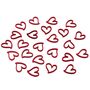 24 Holzherzen Rot 2 cm Streudeko Tischdeko Hochzeit Geburtstag Basteln