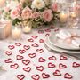 24 Holzherzen Rot 2 cm Streudeko Tischdeko Hochzeit Geburtstag Basteln