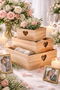3er Set Holzkisten mit Herz 3 Gr��en Aufbewahrung Deko Geschenkbox