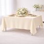 Tischdecke aus Baumwolle 125 x 240 cm gewaschen nat�rliche Tischdeko
