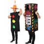 Blitzer Kost�m Erwachsene Radar Kontrolle im Graffiti-Look JGA Fasching