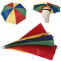 Regenschirm Hut Bunt Schirmm�tze Party Gag Fotobox JGA Fasching f�r Erwachsene