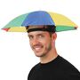 Regenschirm Hut Bunt Schirmm�tze Party Gag Fotobox JGA Fasching f�r Erwachsene