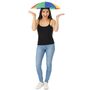 Regenschirm Hut Bunt Schirmm�tze Party Gag Fotobox JGA Fasching f�r Erwachsene