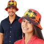 Fischerhut Hawaii Tropical Palmen Sunset Bucket Hat Festival f�r Erwachsene