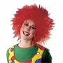 Wuschelkopf Per�cke Nina Clown Orange f�r Erwachsene 