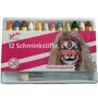 Schminke Make-Up 12 Schminkstifte mit Applikator Kost�m-Zubeh�r