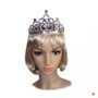 Prinzessin Diadem Cindy Krone silber 11 x 8 cm f�r Kinder & Erwachsene