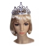 Prinzessin Diadem Cindy Krone silber 11 x 8 cm f�r Kinder & Erwachsene