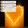 Brennendes Herz zur Hochzeit, Lichterbild