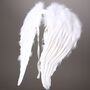 Engelsfl�gel  wei� aus echten Federn 47 x 47 cm Kost�m-Zubeh�r