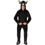 Stier Kost�m Overall schwarz f�r Herren