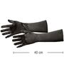 Satin-Handschuhe schwarz 40cm lang f�r Damen