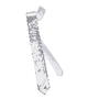 Pailletten Krawatte Silber Langbinder Schlips f�r Erwachsene