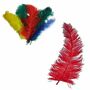 Strau�enfeder rot 35-40 cm Kost�m-Zubeh�r