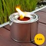 5x Fackelt�pfe mit 10 Stunden Brennzeit