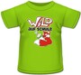 Kinder T-Shirt Schulanfang Wild auf Schule Gr. 134/140 gr�n 