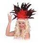 Samba Federschmuck rot, Haarreif mit Federn 