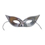 Augenmaske spitz Domino Silber Kostm-Zubehr 